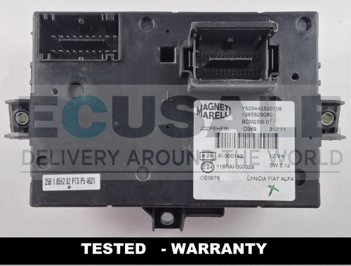 módulo de controle BSI BCM Magneti Marelli 1365823080 Y503440520109 Fiat Ducato, Peugeot Boxer, Citroën Jumper