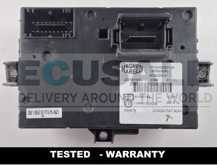 módulo de controle BSI BCM Magneti Marelli 1365823080 Y503440520109 Fiat Ducato, Peugeot Boxer, Citroën Jumper
