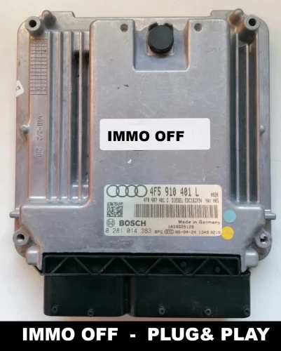 centralina motore Bosch EDC16CP34 4F5910401L 0281014383 do Audi A6 C6 2.7 TDI IMMO OFF Plug &amp;amp;amp; Play