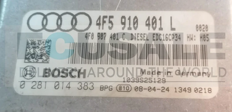 4F5910401L 4F0907401C 0281014383 Audi A6 C6 2.7 TDI IMMO OFF Plug &amp;amp;amp; Play centralina do motor