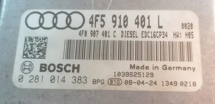 4F5910401L 4F0907401C 0281014383 Audi A6 C6 2.7 TDI IMMO OFF Plug &amp;amp;amp; Play centralina motore