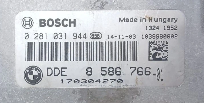 centralina motore Bosch DDE 8586766 0281031944 1039S80802 BMW Serii 2 F45 F46 i MINI F55 F56 richiede programmazione