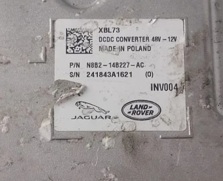 Wandler DC/DC - N8B2-14B227-AC   48V-12V Land Rover Defender Range Rover Velar XBL73 INV004