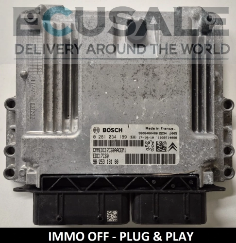 ECU PEUGEOT CITROEN 0281034189 EDC17C60 centralina