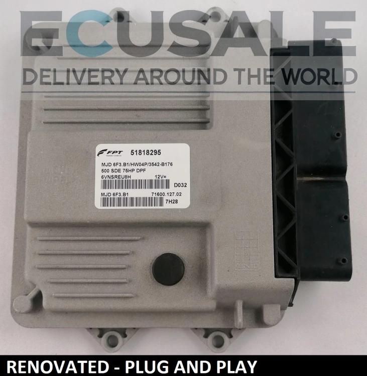 MOTORSTEUERGERÄT RENOVIERT FIAT 51818295 MJD6F3.B1 HW04P – Bosch Plug and Play 1.3 Multijet für Punto 500 Panda Doblo Fiorino