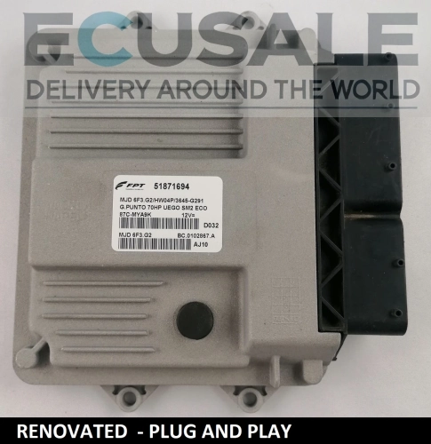 Motorsteuergerät FIAT 51871694 HW04P – PLUG &amp; PLAY