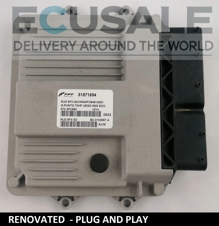 Motorsteuergerät FIAT 51871694 HW04P – PLUG &amp; PLAY