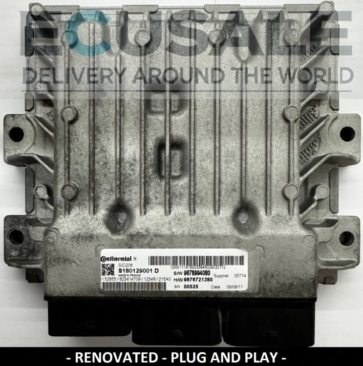 ecu SID208 S180129001D DUCATO JUMPER BOXER 9678994080 MOTORSTEUERGERÄT