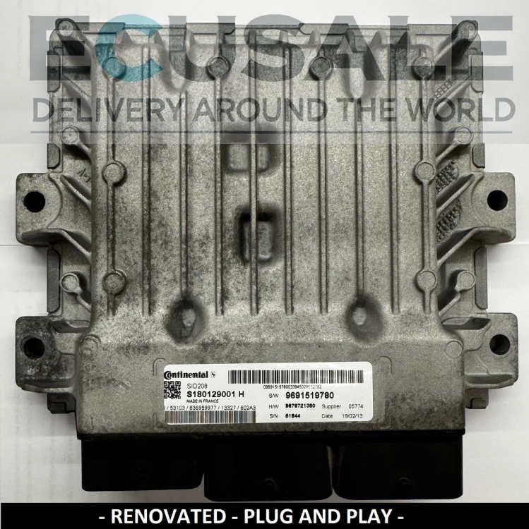 ecu SID208 S180129001H DUCATO JUMPER BOXER 9691519780 MOTORSTEUERGERÄT