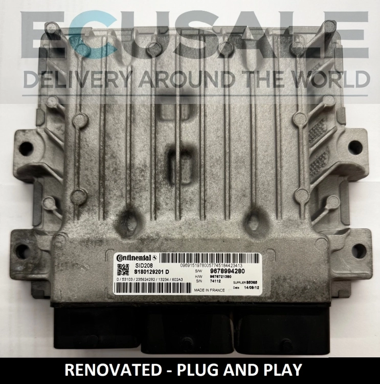 Motorsteuergerät ecu SID208 S180129201D DUCATO JUMPER BOXER 9678994280