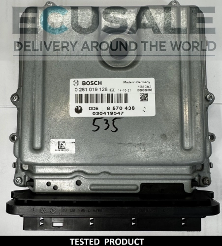 ecu BMW DDE8570438 0281019128 STEUERGERÄT