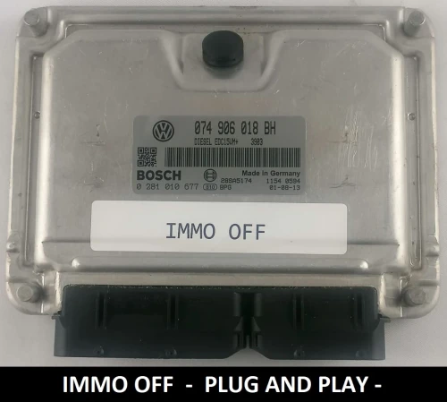 0281010677 074906018BH centralina motore VW T4 LT 2.5 TDI Immo Off Plug and Play