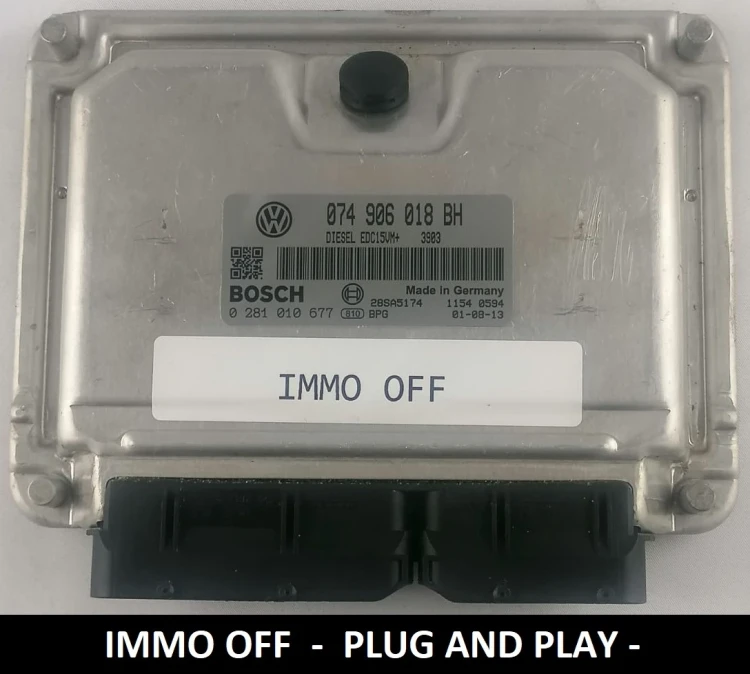 0281010677 074906018BH centralina motore VW T4 LT 2.5 TDI Immo Off Plug and Play