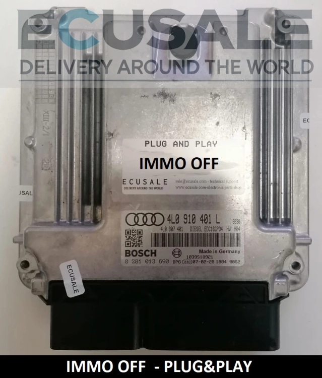 ecu AUDI-Q7 0281013690 4L0910401L STEUERGERÄT