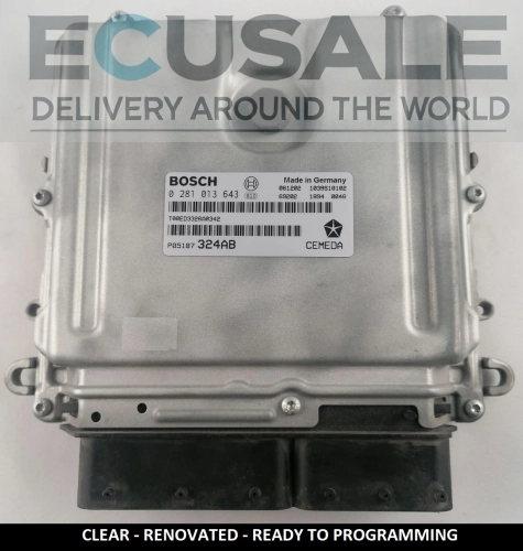 0281013643 P05187324AB Motorsteuergerät  Jeep Grand Cherokee 3.0 CRD VIRGIN Bosch 0 281 013 643