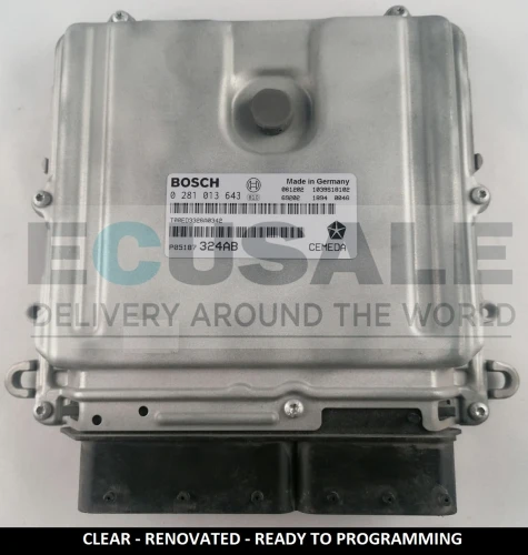 0281013643 P05187324AB centralina do motor Jeep Grand Cherokee 3.0 CRD VIRGIN Bosch 0 281 013 643