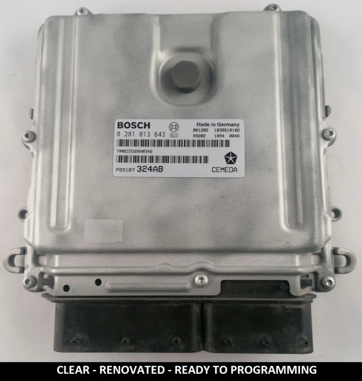 0281013643 P05187324AB centralina motore Jeep Grand Cherokee 3.0 CRD VIRGIN Bosch 0 281 013 643