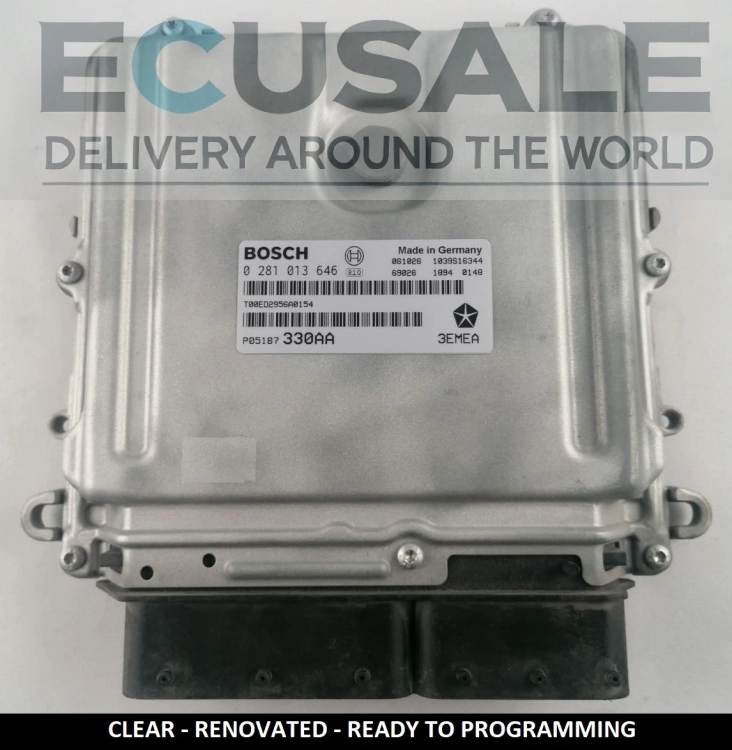 ECU Engine controller 0281013646 P05187330AA Jeep 3.0 CRD VIRGIN