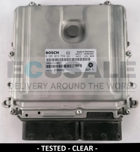 centralina do motor Bosch EDC16CP31 0281013774 P05187296AD Jeep Grand Cherokee Commander 3.0 CRD