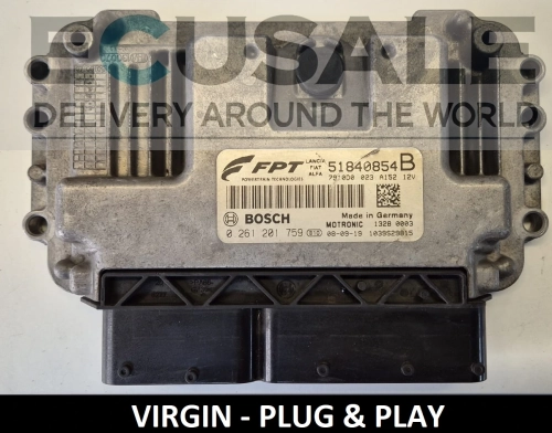 51840854B 0261201759 sterownik silnika Fiat 500 1.2 8V Bosch VIRGIN Plug and Play