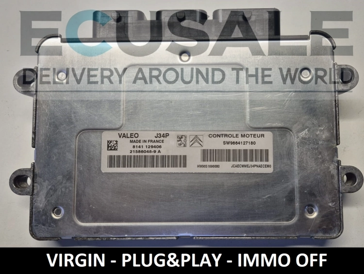 ecu SW9664127180 J34P 21586048-9A CITROEN C2 PEUGEOT 206 steuergerät
