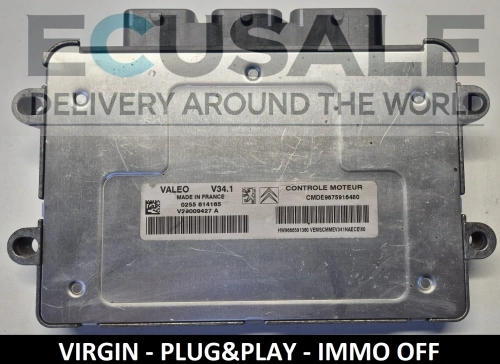 ECU engine controller CITROEN 9675916480 V34.1 V29009427A   .webp