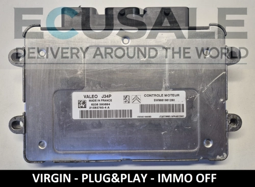 ecu PEUGEOT SW9661961280 J34P 21585785-4A centralina do motor