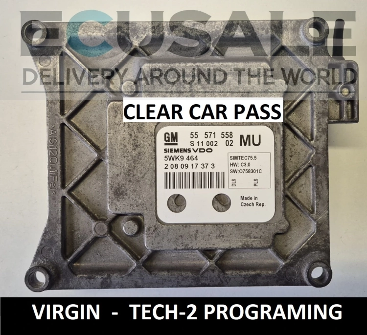 55571558 MU 5WK9464 Motorsteuergerät Virgin Opel Astra Zafira Meriva