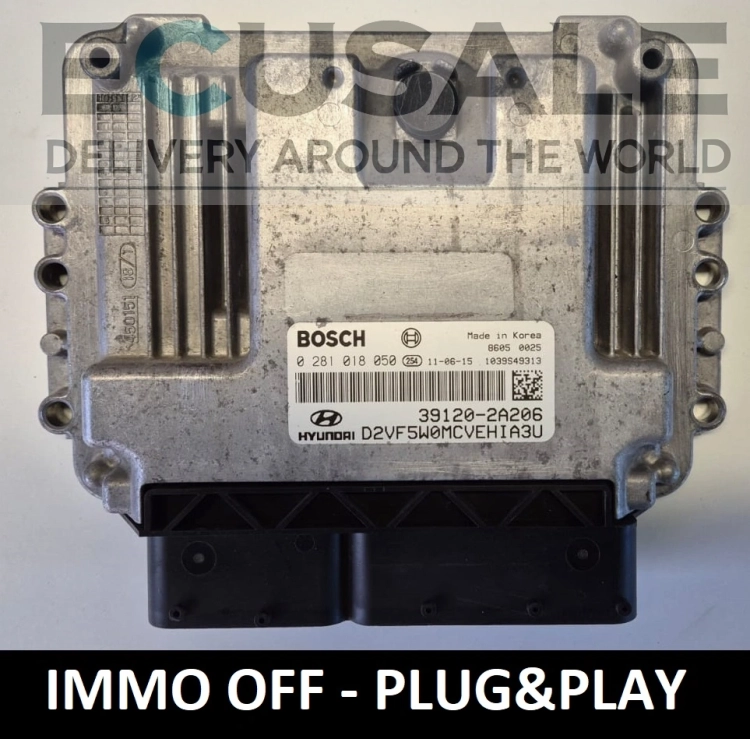 ecu controller for HYUNDAI I40 immo off 39120-2A206 0281018050  .webp