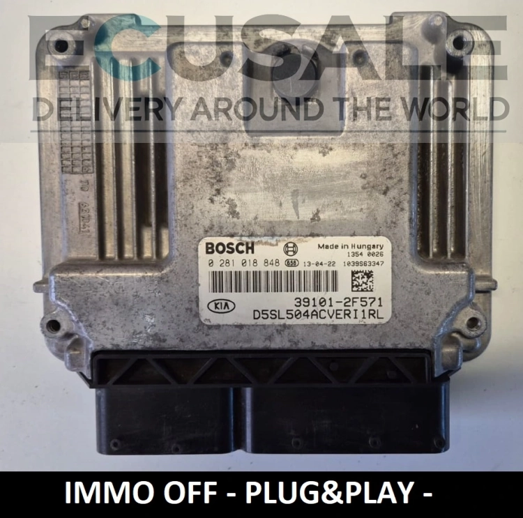 0281018848 39101-2F571 Motorsteuergerät IMMO OFF Plug &amp;amp;amp; Play Kia Sportage 2.0 CRDi