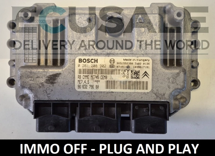 ecu controller for PEUGEOT 307 CITROEN C3 0261208902 9663279680 ME7.4.5  .webp