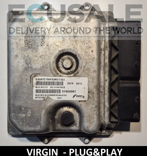 Motorsteuergerät 51904061 MJD8F2.G1 für Fiat Punto 1.3 – Plug-GO, Euro-5-konform, einbaufertig