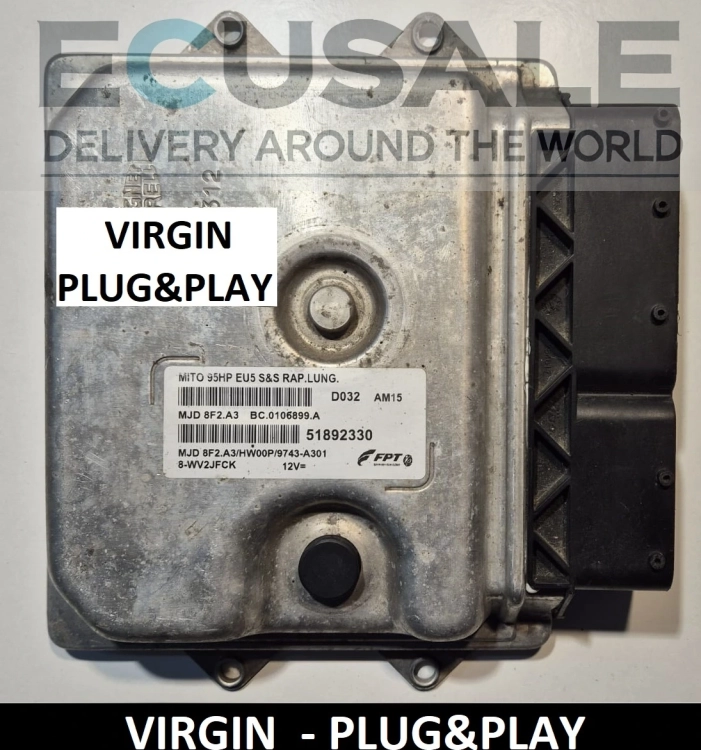 Steuergerät 51892330 MJD8F2A3 für Alfa Romeo MiTo 1.3 – VIRGIN Plug and Play – keine Programmierung erforderlich