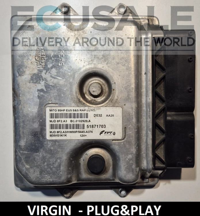 CENTRALINA 51871703 MJD8F2A3 para Alfa Romeo MiTo 1.3 – IMMO OFF, Plug and Play, testada