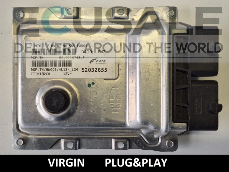52032655 9GF.TH sterownik silnika Fiat Panda Punto 1.2 Magneti Marelli VIRGIN Plug and Play