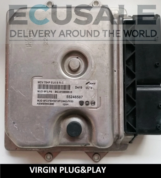 ECU 55246587 MJD8F3F6 do Fiat Ducato 2.3 – sterownik VIRGIN Plug and Play bez potrzeby kodowania